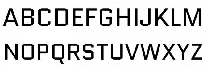 Quantico-Regular Font Litere mari