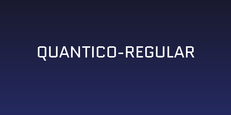 Quantico-Regular Social Header