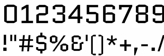 Quantico Font OTHER CHARS