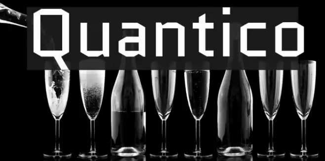 Quantico Font examples