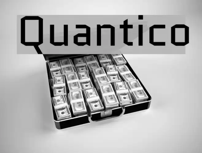 Quantico Font examples