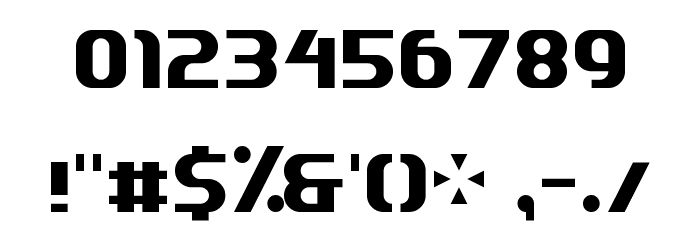 Quantifier NBP Font OTHER CHARS