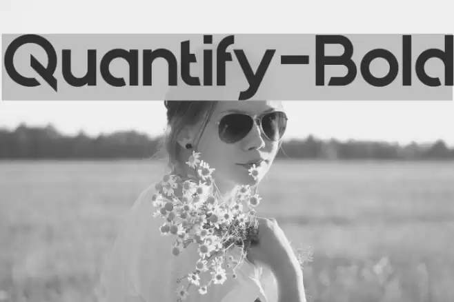 Quantify-Bold Font examples