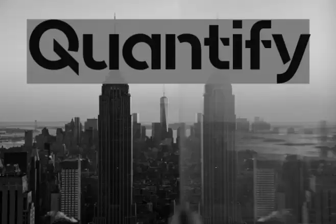 Quantify Font examples