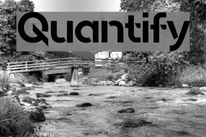 Quantify Font examples