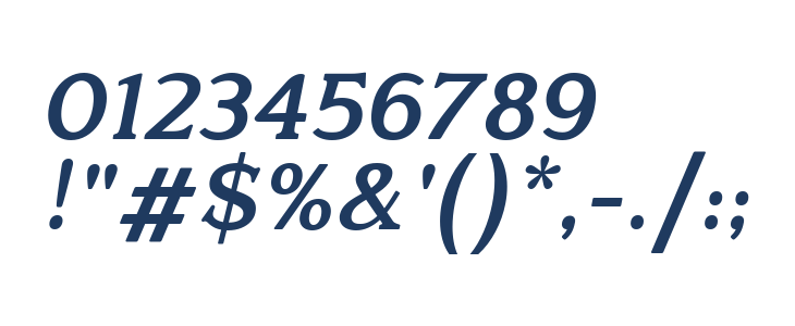 Quantik Bold-Italic Other Characters