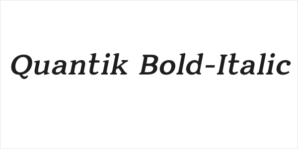 Quantik Bold-Italic Logo