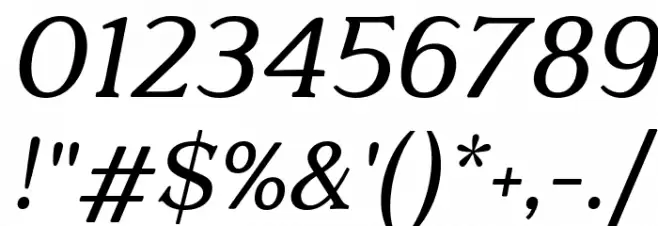Quantik Regular-Italic Font OTHER CHARS