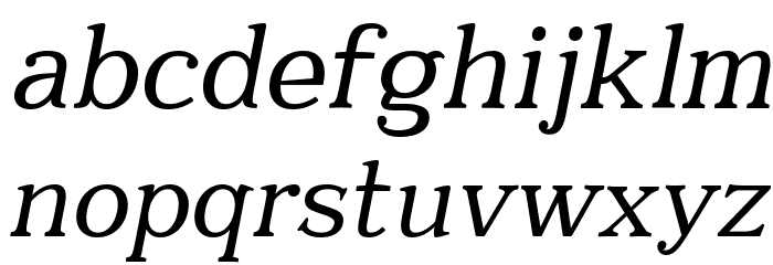 Quantik Regular-Italic Font LOWERCASE