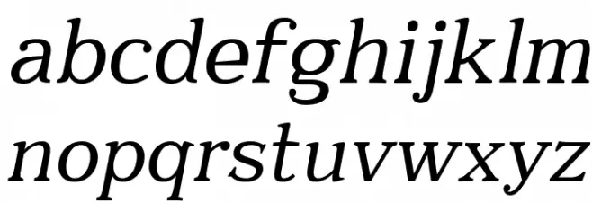 Quantik Regular-Italic Шрифта строчной