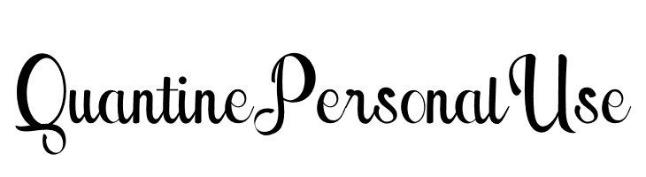 Quantine Personal Use  免费字体下载