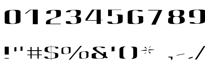 Quantity Font OTHER CHARS