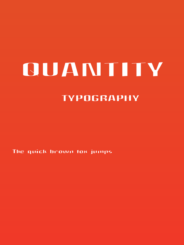 Quantity Poster