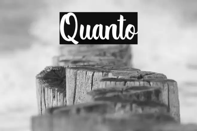 Quanto Font examples