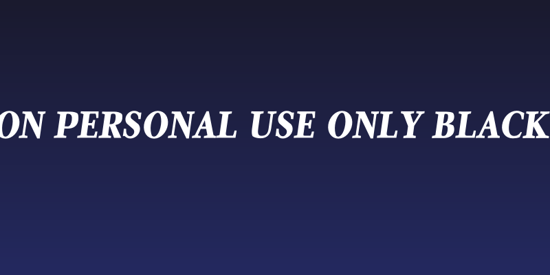 Quanton PERSONAL USE ONLY Black Italic Social Header