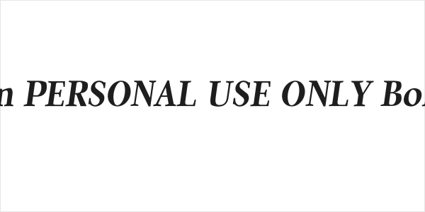 Quanton PERSONAL USE ONLY Bold Italic Logo