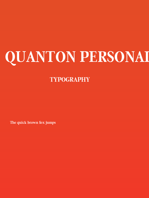 Quanton PERSONAL USE ONLY Bold Poster