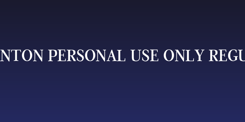 Quanton PERSONAL USE ONLY Regular Social Header