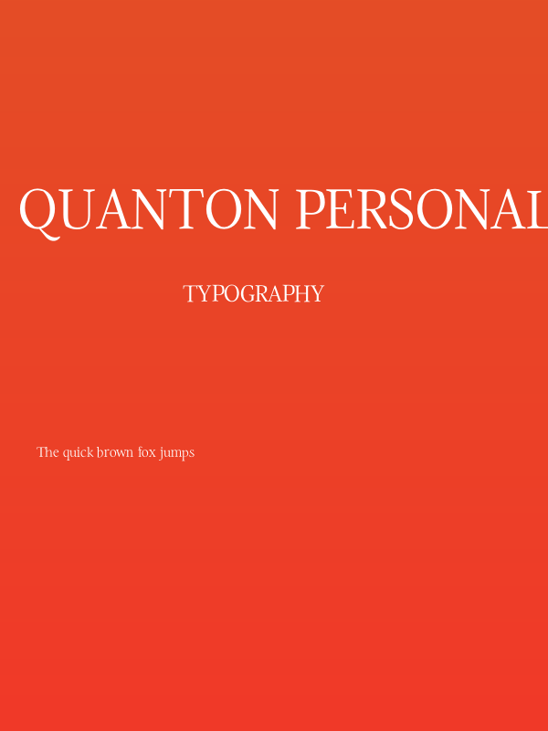 Quanton PERSONAL USE ONLY Thin Poster