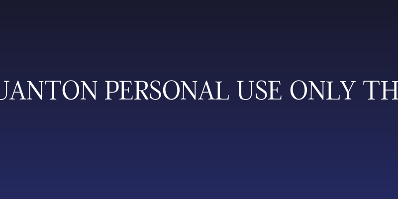 Quanton PERSONAL USE ONLY Thin Social Header
