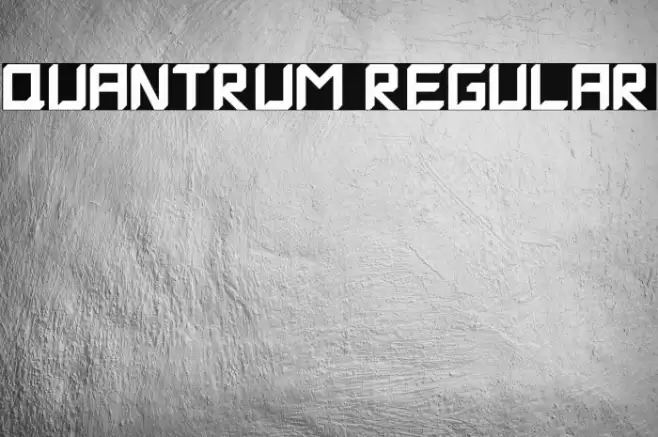 Quantrum Regular フォント examples