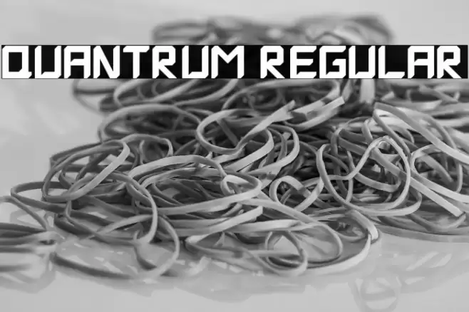 Quantrum Regular フォント examples