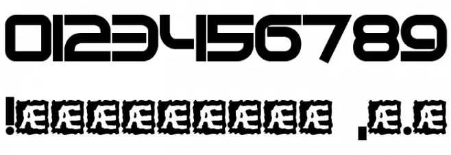 Quantum Flat BRK Font OTHER CHARS