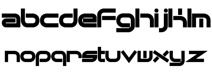 Quantum Flat BRK Font LOWERCASE