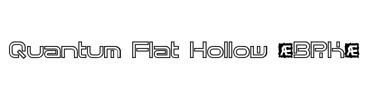 Quantum Flat Hollow [BRK]  font caratteri gratis