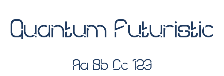 Quantum Futuristic Font Preview