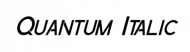 Quantum Italic  Free Fonts Download