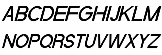 Quantum Italic Schriftart Groß