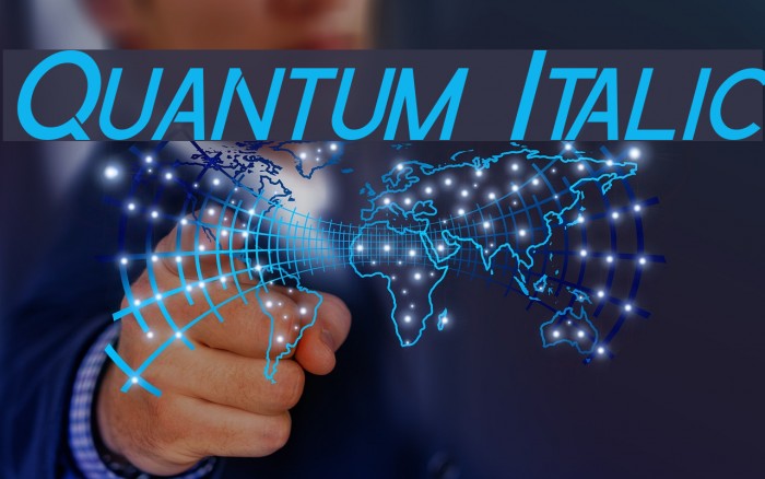 Quantum Italic Font examples