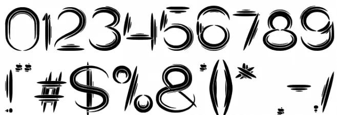 Quantum Leap Font OTHER CHARS