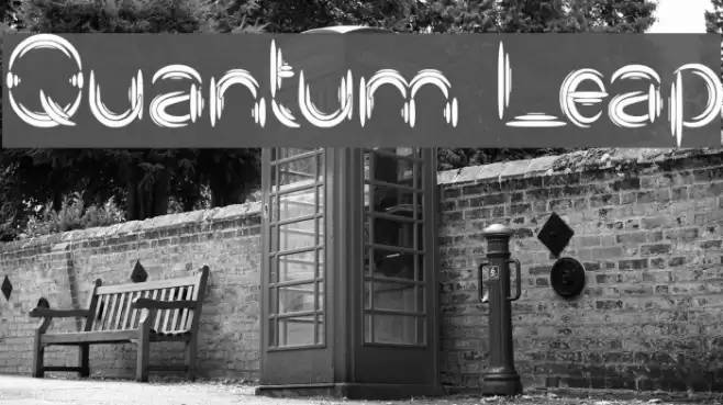 Quantum Leap Font examples