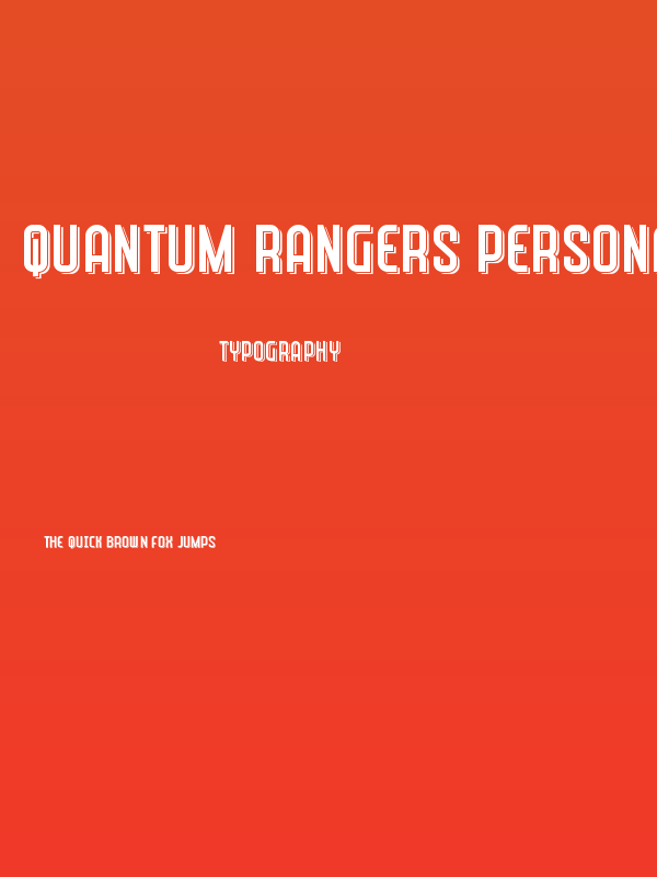 Quantum Rangers Personal Poster