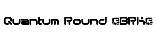 Quantum Round [BRK]  font caratteri gratis