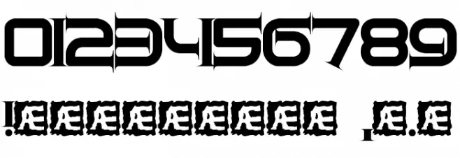 Quantum Taper [BRK] Font Alte caractere