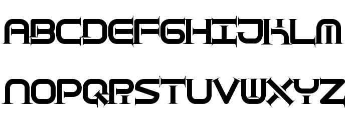 Quantum Taper [BRK] Font UPPERCASE