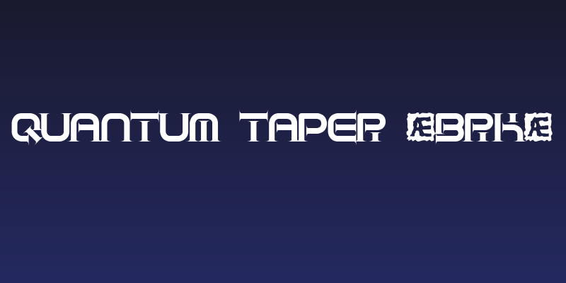 Quantum Taper [BRK] Social Header