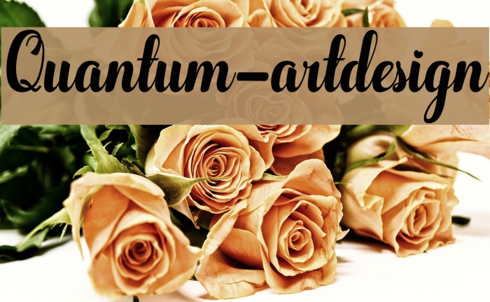 Quantum-artdesign Font examples