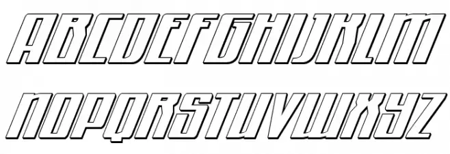 Quantum of Malice 3D Italic Polices MAJUSCULES