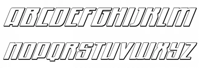 Quantum of Malice 3D Italic Шрифта строчной