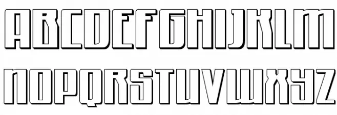 Quantum of Malice 3D Schriftart Groß