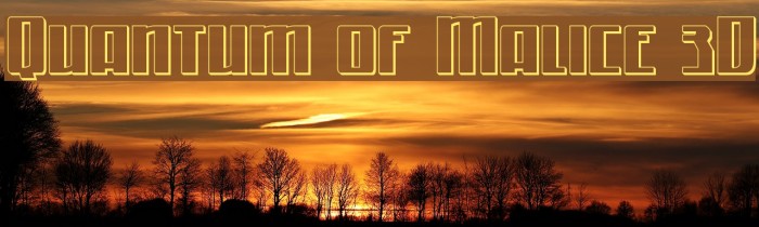 Quantum of Malice 3D Font examples