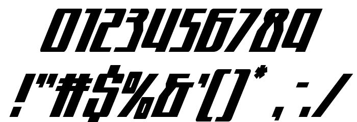 Quantum of Malice Condensed Italic Font OTHER CHARS