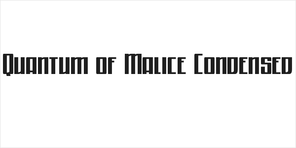 Quantum of Malice Condensed Logo