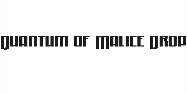 Quantum of Malice Drop Logo