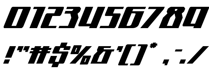 Quantum of Malice Expanded Italic Font OTHER CHARS