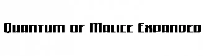 Quantum of Malice Expanded  Frei Schriftart Herunterladen